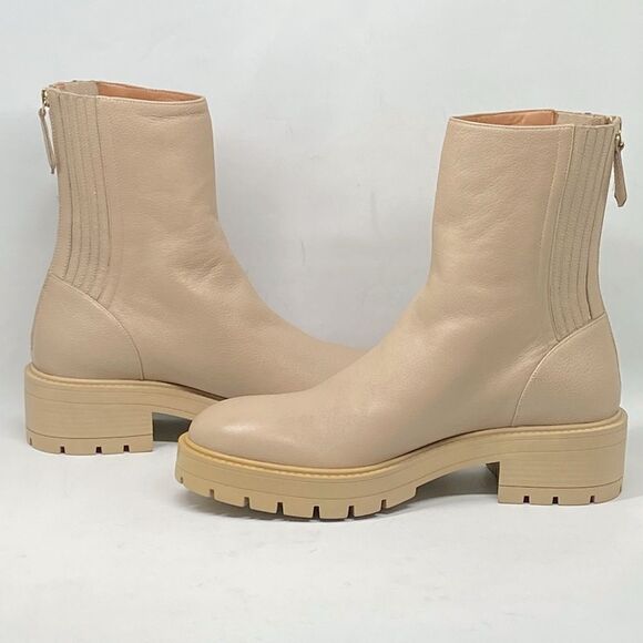 Aquazzura Saint Honore Leather Combat Booties size 40 - Picture 9 of 15